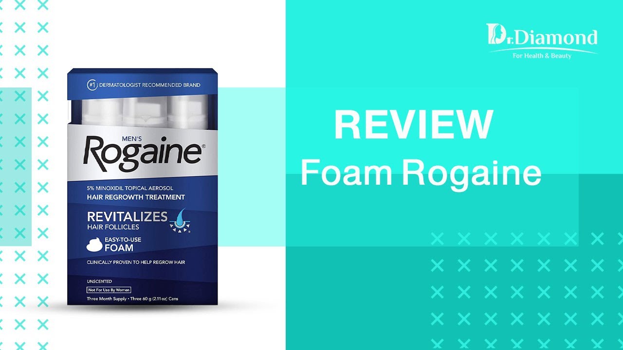روجين فوم  Rogaine foam المنتج العالمي للقضاء على تساقط الشعر والصلع الوراثي لدي الرجال