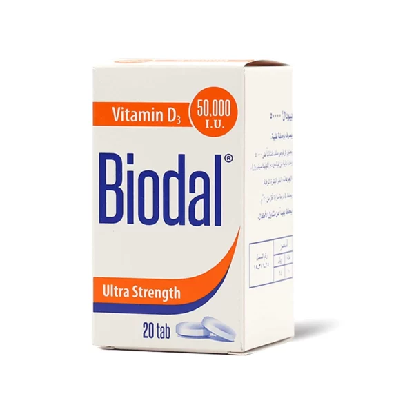 اقراص بيودال Biodal vitamin D3 تركيز 50,000 عدد 20 قرص بيودال 50000 biodal 50000 بيودال biodal تجربتي مع فيتامين د 50000 أعراض بعد تناول فيتامين د 50000 متى يبدأ مفعول فيتامين د 50000 فيتامين د 50000 طريقة استخدام هل فيتامين د يسمن الوجه biodal 50000 بيودال فيتامين د 50000 biodal تجربتي مع بيودال 50000