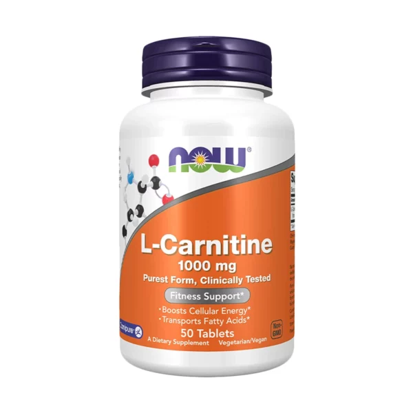 Now l carnitine 1000mg عدد 50 قرص نباتي