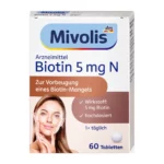 بيوتين ميفوليس Mivolis Biotin تركيز 5 الاف / 60 قرص بيوتين بيوتين للشعر اقراص بيوتين للشعر أقراص بيوتين كبسولات بيوتين حبوب بيوتين فيتامين بيوتين بيوتين اقراص فيتامين البيوتين للشعر أضرار حبوب البيوتين mivolis biotin 5 mg n mivolis biotin 5 mg biotin mivolis mivolis biotin biotin 5 mg بيوتين 5 mg mivolis biotin review mivolis dm biotin