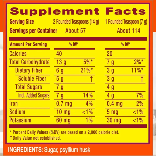 ميتاموسيل لعلاج الأمساك Metamucil 4 in 1 Fiber حجم 798 جم - ملين للامعاء - اقوى دواء ملين للإمساك - اقوى دواء ملين للامساك - ملين للمعده سريع المفعول