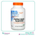 كبسولات الفا ليبويك اسيد Doctor's best alpha lipoic acid تركيز 600 مجم عدد 180 كبسولة