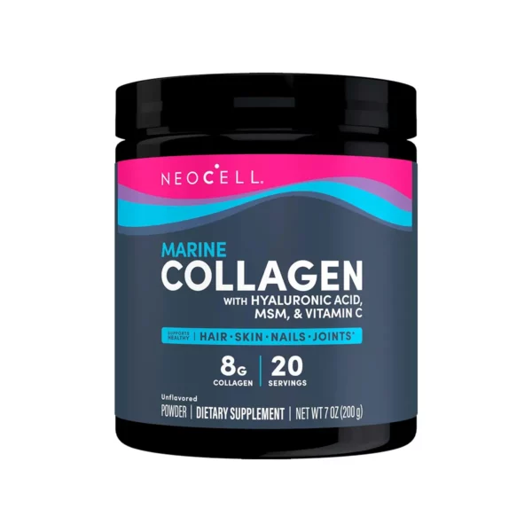 كولاجين مارين بودر مع الهيالورونيك وفيتامين سي وام اس ام Neocell Marine Collagen Powder حجم 200 جم - كولاجين بودر - neocell marine collagen - مارين كولاجين - collagen neocell marine - NeoCell Marine Collagen with Beauty Blend - مارين كولاجين باودر - طريقة استخدام مارين كولاجين - Neocell Marine Collagen Powder - neocell marine collagen with hyaluronic acid - marine collagen hyaluronic acid vitamin c - مارين كولاجين باودر - كولاجين بحري نيوسيل