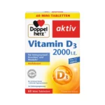 فيتامين د دوبلهرتز Doppelherz Vitamin D3 تركيز 2000 وحدة / 60 قرص - فيتامين د 2000 - vitamin d 2000 iu tablets - vitamin d3 2000 iu حبوب - فيتامين د٣ ٢٠٠٠ - فيتامين د3 2000 - vitamin d3 2000 iu tablets - doppelherz d3 - d vitamin 2000 - vitamina d3 2000 ui - vitamin d3 2000 iu side effects - d 3 2000