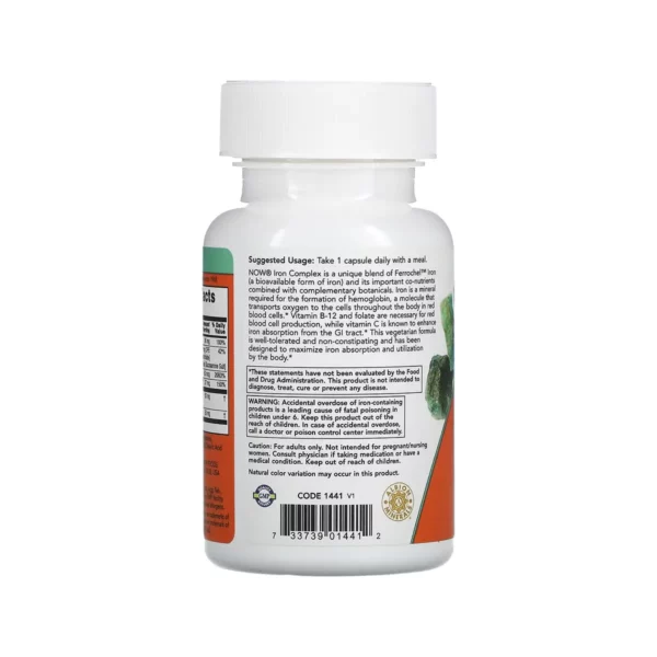مركب الحديد Now Iron Complex عدد 100 كبسولة أنواع كبسولات الحديد أفضل أنواع حبوب الحديد مركب الحديد iron complex دواء ناو فودز مركب الحديد now iron complex now foods iron complex now iron complex caps now iron complex review now iron complex 100 tablets سعر أقراص ناو فودز مركب الحديد Iron Complex benefits iron complex caps كبسولات مركب الحديد مركب الحديد ناو فودز ناو مركب الحديد الحديد كومبلكس مركب الحديد ناو