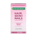 حبوب ناتشورال باونتي للشعر والاظافر-أفضل حبوب فيتامين للشعر والبشرة والأظافر-حبوب hair skin nails-فوائد حبوب hair skin nails-nature's bounty hair
