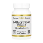 glutathione فوائد اقراص جلوتاثيون للتفتيح California Gold Glutathione لبشرة نضرة وتصبغات أقل