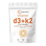 d3 k2 tab مكمل غذائي يجمع بين فيتامين D3 وK2 لدعم صحة العظام والمناعة وتحسين امتصاص الكالسيوم. فوائد فيتامين d3 k2-فيتامين د للكبار-فيتامين دال-vitamin d soft gel capsules