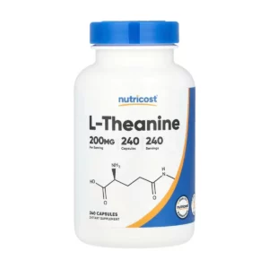 الثيانين حبوب من Nutricost للاسترخاء وصفاء الذهن بتركيز دون النعاس - l theanine سعر - إل ثيانين - l theanine ماهو - الثيانين فوائد - فوائد الثيانين